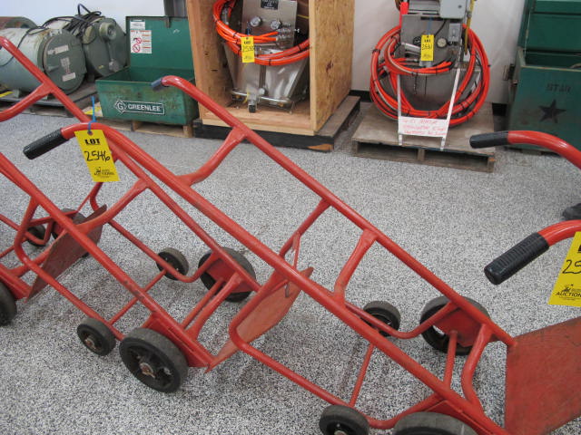 MECO MODEL 54VR 1,000 LB CAP 4-WHEEL BARREL DOLLY (G-20) LOADING & HANDLING FEE $10-2546