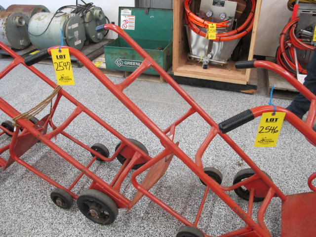 MECO MODEL 54VR 1,000 LB CAP 4-WHEEL BARREL DOLLY (G-20) LOADING & HANDLING FEE $10-2547