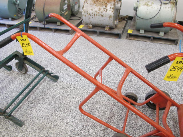 MECO MODEL 54VR 1,000 LB CAP 4-WHEEL BARREL DOLLY (G-20) LOADING & HANDLING FEE $10-2550