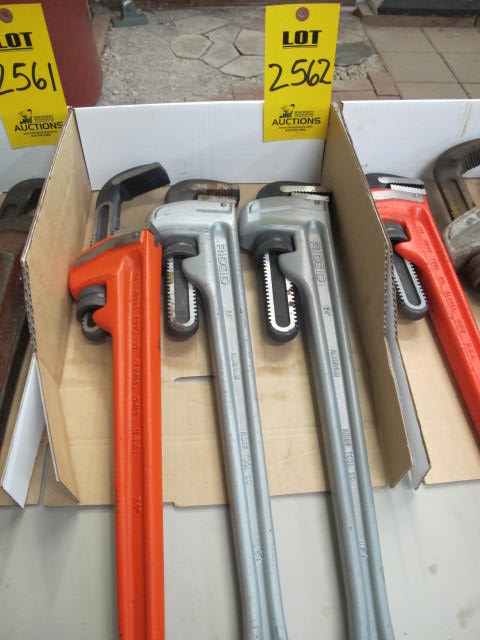 LOT (3) RIDGID 24" PIPE WRENCHES (G-20) LOADING & HANDLING FEE $10-2562