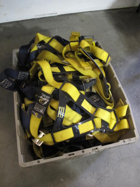 LOT (2) CRATES MISC CLAMPS, SHACKLES AND BINDERS (G-20) LOADING & HANDLING FEE $10-2577