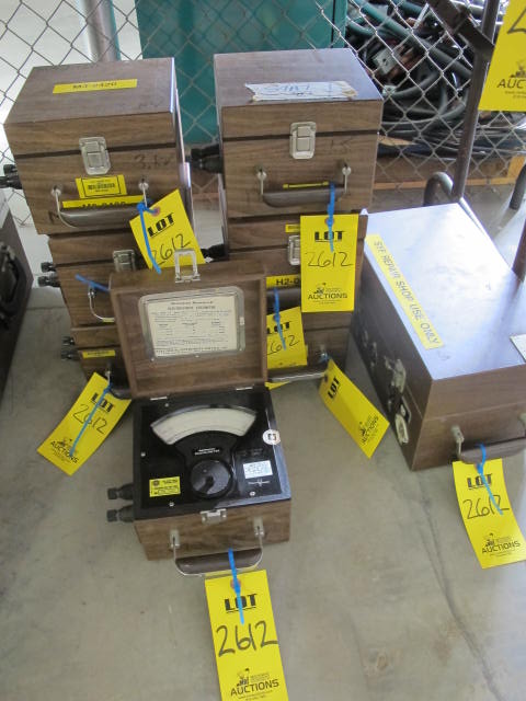 LOT (7) SENSITIVE RESEARCH ELECTROSTATIC VOLTMETER & (1) POW-R-SAFE TOOL TESTER (G-20) LOADING & HANDLING FEE $10-2612