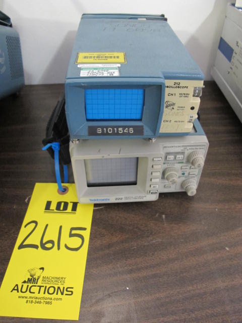 LOT (2) MISC OSCILLOSCOPES (G-20) LOADING & HANDLING FEE $10-2615