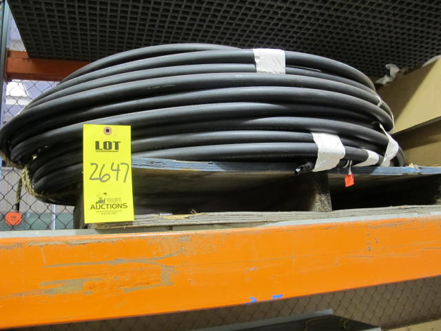 CONTENTS OF PALLET RACKING TO INCLUDE HEAVY DUTY ELECTRICAL CABLE, PANDUIT CABLE TRAYS, MISC POWER SUPPLIES AND ELECTRICAL CONTROL PANEL (G-20) LOADING & HANDLING FEE $300-2647