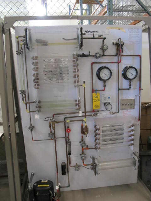 HAMPDEN MODEL H-RST-2 REFRIGERATION SYSTEM TRAINER (G-20) LOADING & HANDLING FEE $50-2656