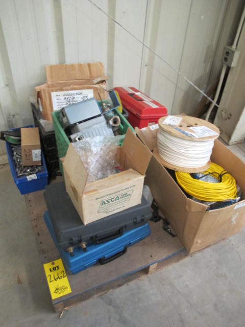 LOT MISC TEST EQUIPMENT, VALVES AND CABLE (G-20) LOADING & HANDLING FEE $25-2662