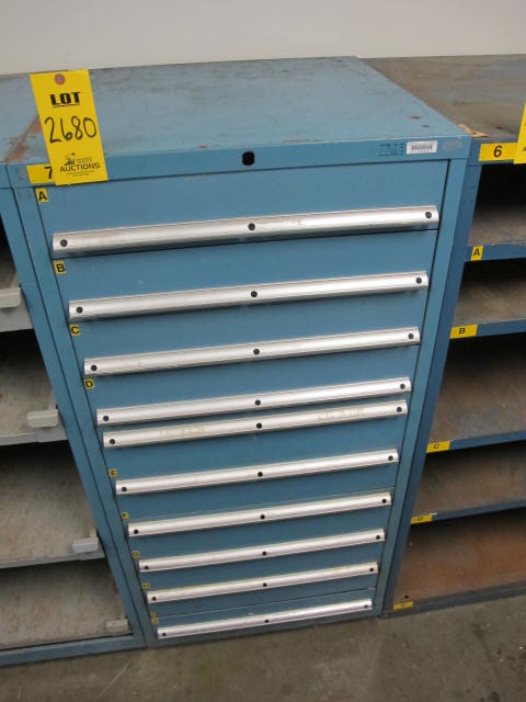 LISTA 10-DRAWER INDUSTRIAL PARTS CABINET (G-20) LOADING & HANDLING FEE $50-2680