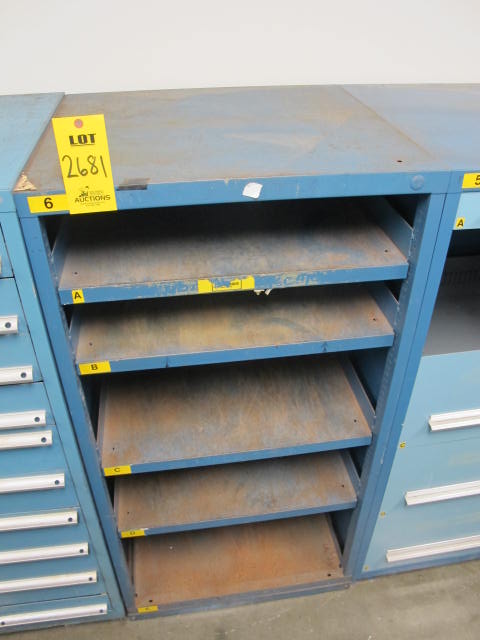 LISTA 4-DRAWER OPEN FRONT INDUSTRIAL PARTS CABINET (G-20) LOADING & HANDLING FEE $50-2681