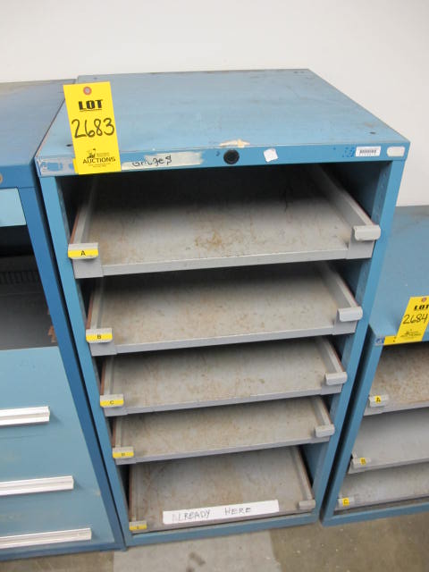 LISTA 5-DRAWER OPEN FRONT INDUSTRIAL PARTS CABINET (G-20) LOADING & HANDLING FEE $50-2683