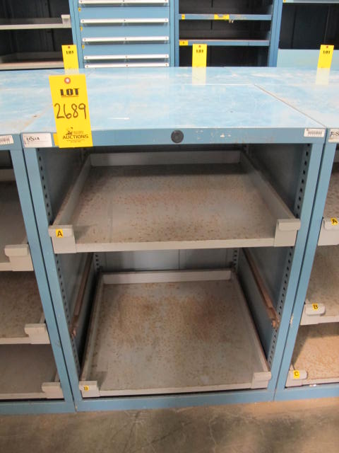 LISTA 2-DRAWER OPEN FRONT INDUSTRIAL PARTS CABINET (G-20) LOADING & HANDLING FEE $50-2689