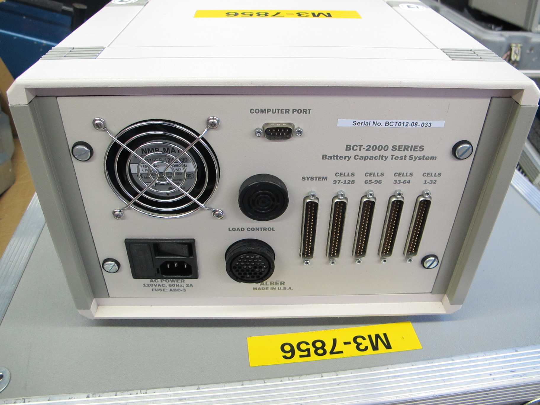 ALBER BCT128 BATTERY CAPACITY TEST SYSTEM (G-46) LOADING & HANDLING FEE $10-2702B