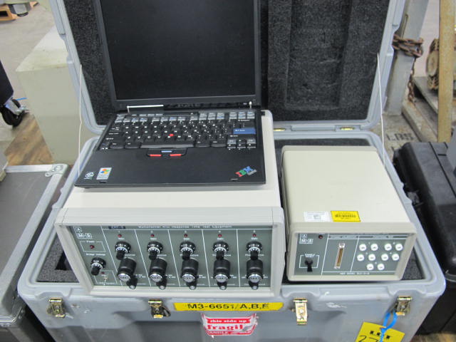 AMS MODEL ERT-3 MULTICHANNEL RESPONSE TIME TESTER W/ IBM LAPTOP & CALIBRATION UNIT (G-46) LOADING & HANDLING FEE $10-2704