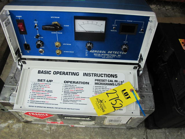 NUCLEAR CONSULTING SERVICES MODEL F-1000-DDF AEROSOL DETECTOR (G-46) LOADING & HANDLING FEE $10-2752