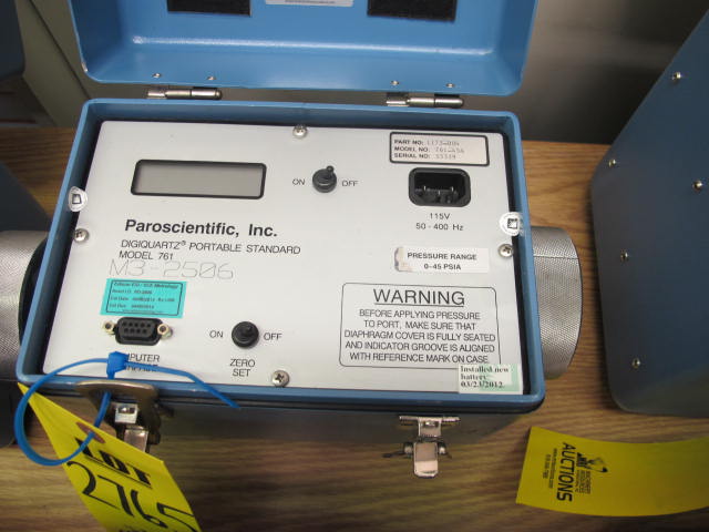 PAROSCIENTIFIC MODEL 761 DIGIQUARTZ PORTABLE STANDARD (G-44) LOADING & HANDLING FEE $10-2765