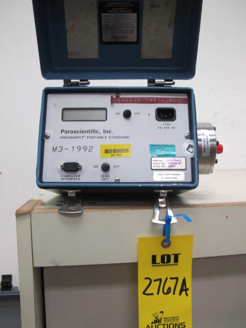PAROSCIENTIFIC MODEL 761 DIGIQUARTZ PORTABLE STANDARD (G-44) LOADING & HANDLING FEE $10-2767A