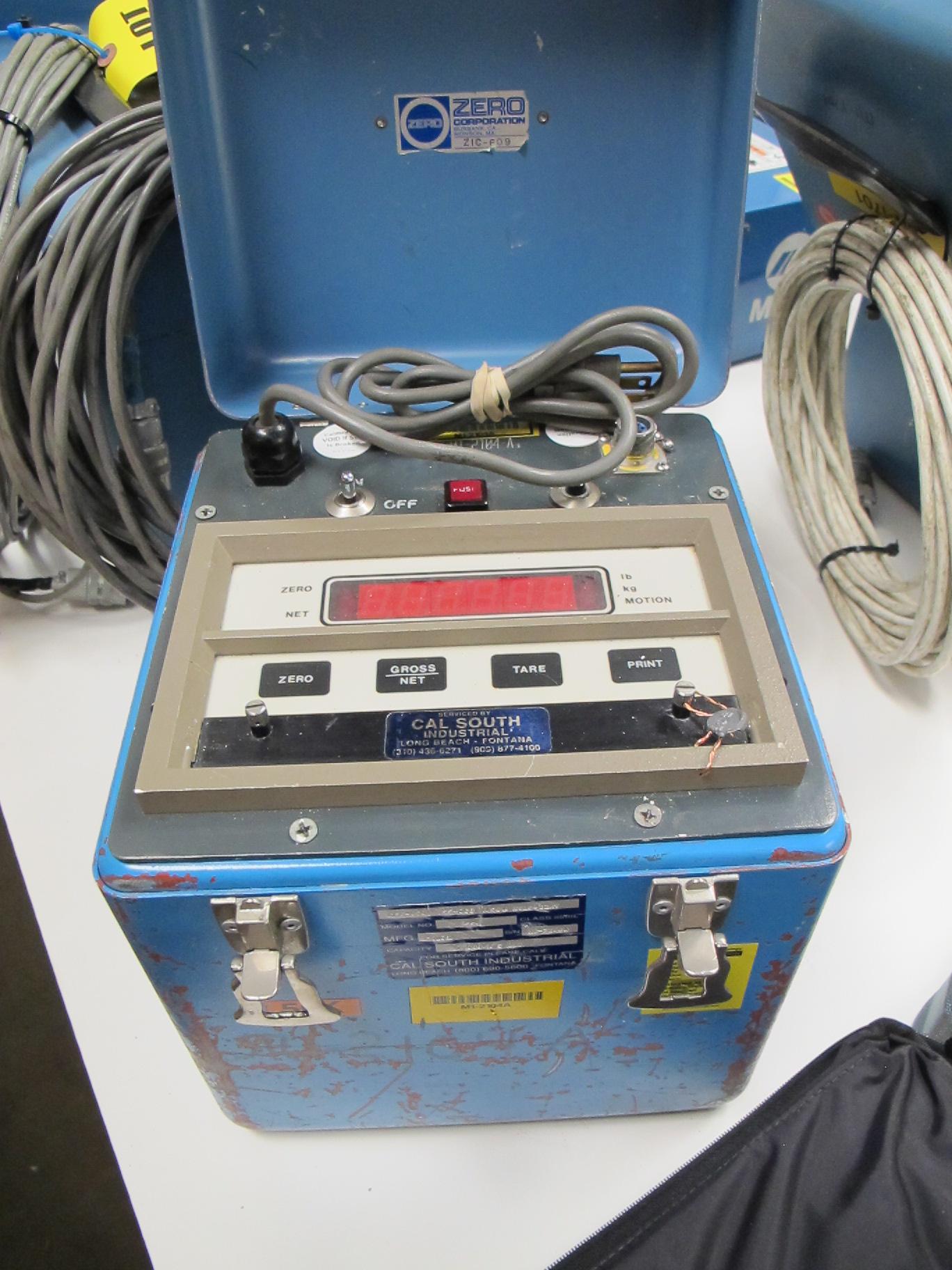 CAL SOUTH MODEL CSE-00100-55D03 DIGITAL LOAD CELL METER (G-44) LOADING & HANDLING FEE $10-2814A