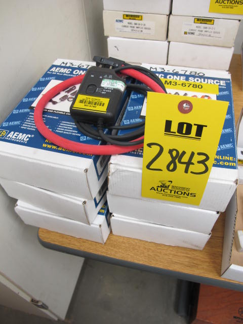 LOT (6) AEMC INSTRUMENTS CLAMP-ON & FLEXIBLE CURRENT PROBES (G-44) LOADING & HANDLING FEE $10-2843