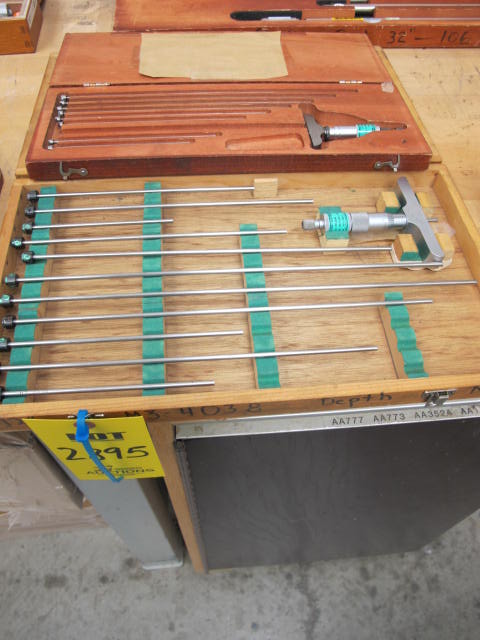 LOT (2) STARRETT MICRO DEPTH GAUGE & STARRETT 0"-12" DEPTH GAUGE (G-44) LOADING & HANDLING FEE $10-2895