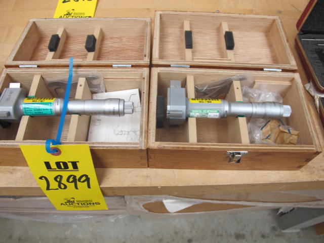 LOT (2) MITUTOYO 2.5"-3" ID MICROMETERS (G-44) LOADING & HANDLING FEE $10-2899