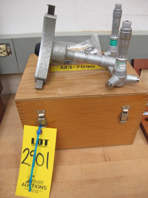 LOT (3) TESA 2.8"-3.2", 3.2"-3.6", 8"-9" ID MICROMETERS (G-44) LOADING & HANDLING FEE $10-2901
