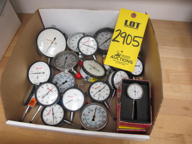 LOT ASST'D STARRETT DIAL INDICATORS (G-44) LOADING & HANDLING FEE $10-2905