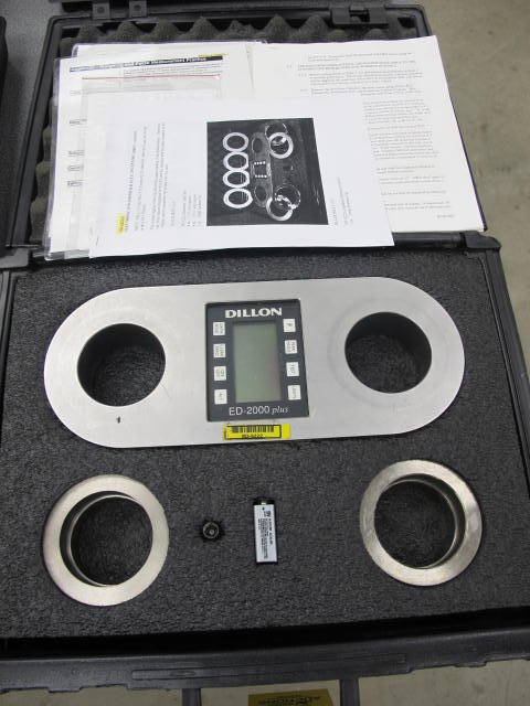 DILLON MODEL ED-2000-50 ELECTRONIC DYNAMOMETER 3" (G-44) LOADING & HANDLING FEE $10-2921