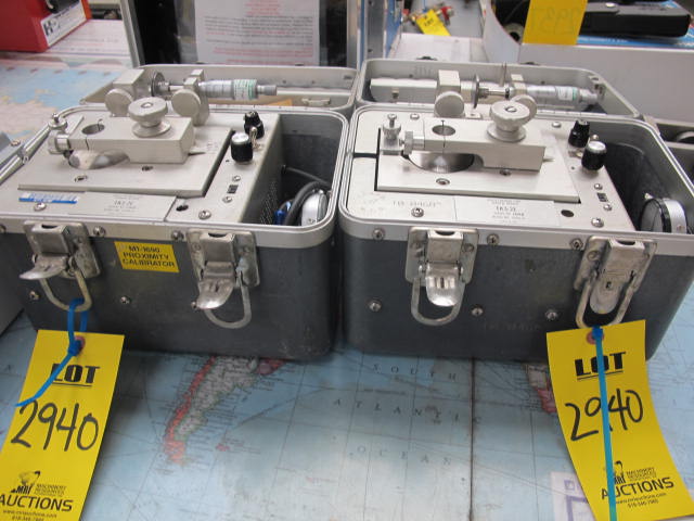 LOT (2) BENTLY NEVADA CORP MODEL 14700-01 MICROMETER & DIAL INDICATOR (G-44) LOADING & HANDLING FEE $10-2940