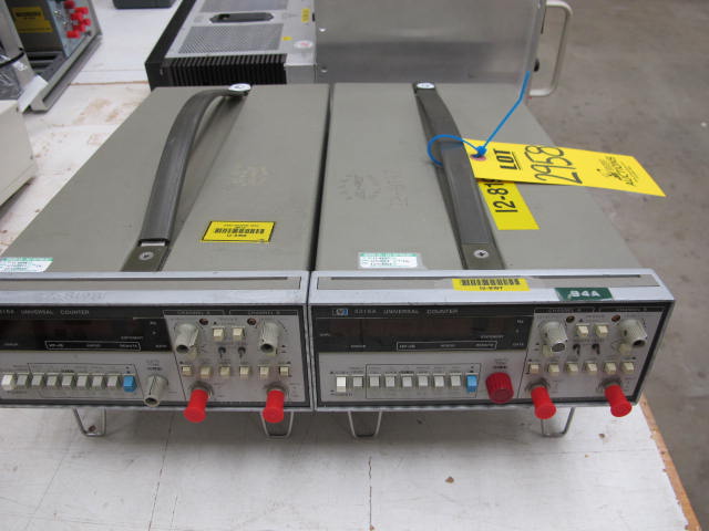 LOT (2) HP MODEL 5316A UNIVERSAL COUNTERS (G-44) LOADING & HANDLING FEE $10-2958
