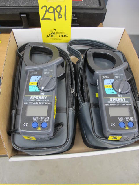 LOT (4) SPERRY MODEL DSA-2009TRMS TRUE RMS AC/DC CLAMP METER (G-44) LOADING & HANDLING FEE $10-2981