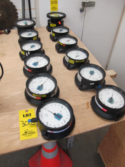 LOT (13) ASST'D ASHCROFT PRESSURE TEST GAUGES (G-44) LOADING & HANDLING FEE $10-3003