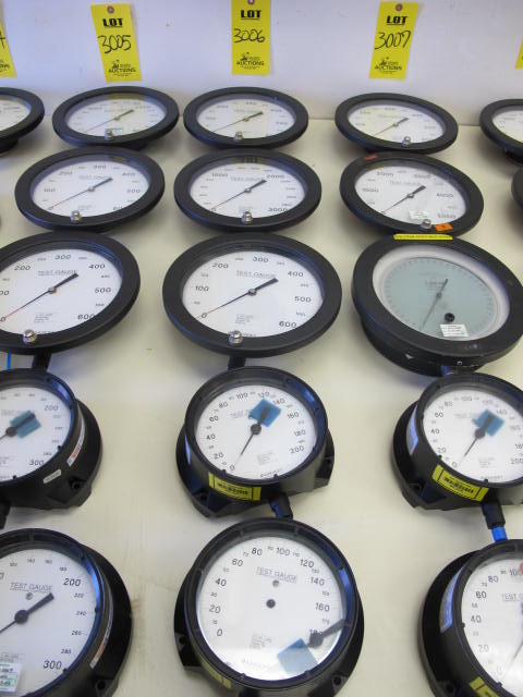 LOT (5) ASST'D ASHCROFT PRESSURE TEST GAUGES (G-44) LOADING & HANDLING FEE $10-3006