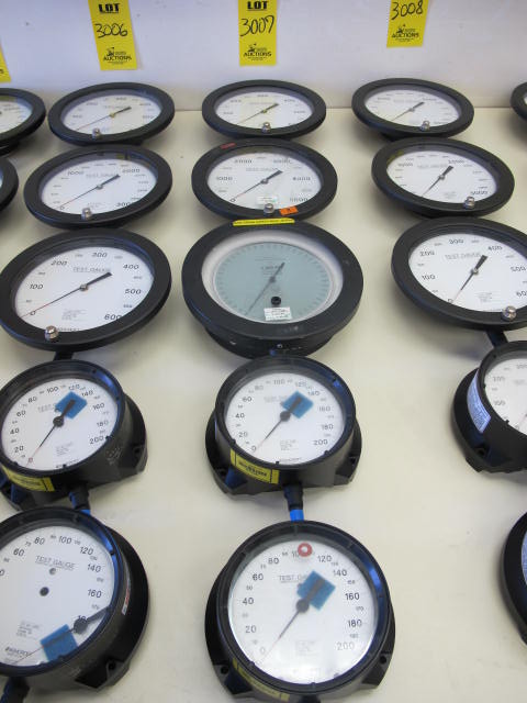 LOT (5) ASST'D ASHCROFT PRESSURE TEST GAUGES (G-44) LOADING & HANDLING FEE $10-3007