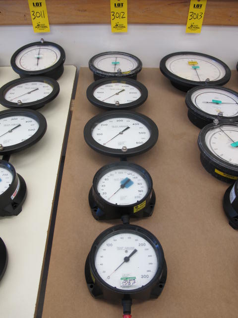 LOT (5) ASST'D ASHCROFT PRESSURE TEST GAUGES (G-44) LOADING & HANDLING FEE $10-3012