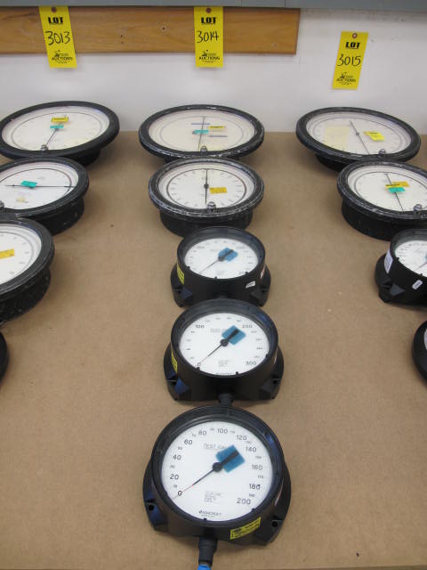 LOT (5) ASST'D ASHCROFT PRESSURE TEST GAUGES (G-44) LOADING & HANDLING FEE $10-3014