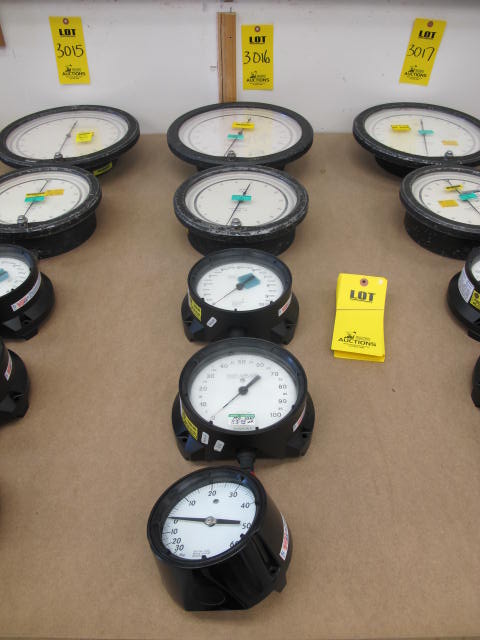 LOT (5) ASST'D ASHCROFT PRESSURE TEST GAUGES (G-44) LOADING & HANDLING FEE $10-3016