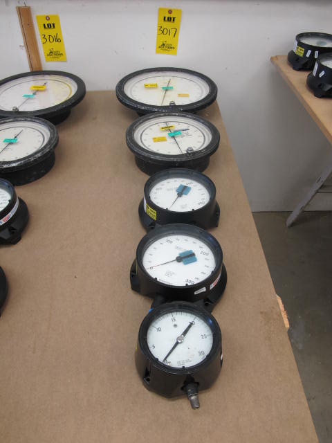 LOT (5) ASST'D ASHCROFT PRESSURE TEST GAUGES (G-44) LOADING & HANDLING FEE $10-3017