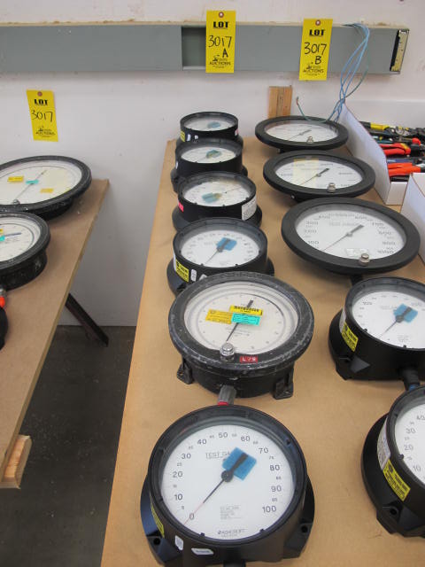 LOT (6) ASST'D ASHCROFT PRESSURE TEST GAUGES (G-44) LOADING & HANDLING FEE $10-3017A