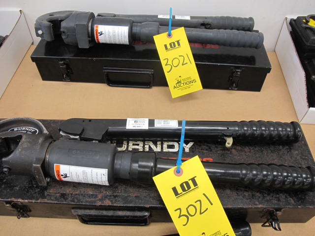 LOT (2) BURNDY MODEL HYPRESS Y35 HYDRAULIC CRIMPER (G-44) LOADING & HANDLING FEE $10-3021