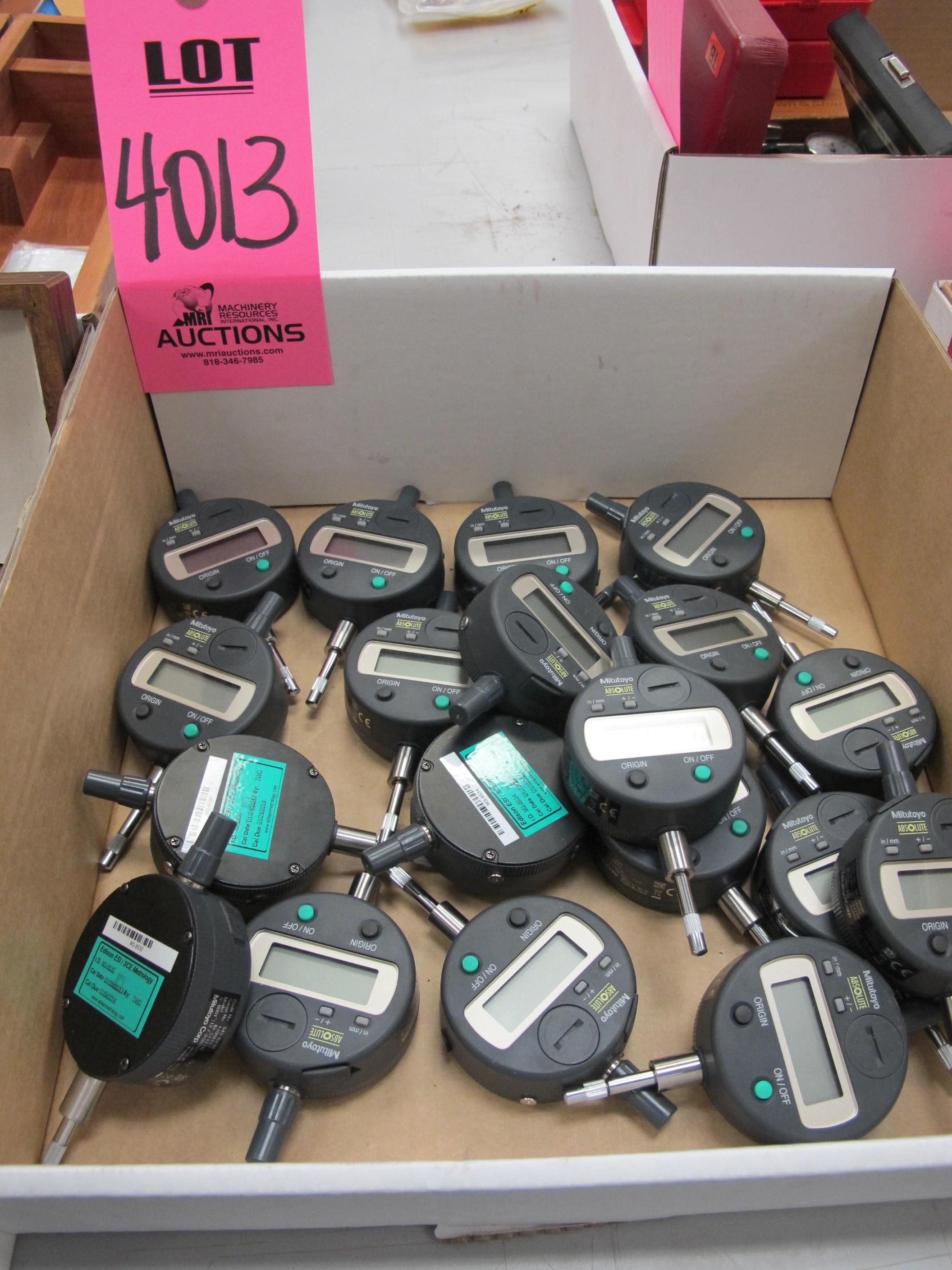 LOT (19) MITUTOYO DIGITAL INDICATORS (G-44) LOADING & HANDLING FEE $10-4013
