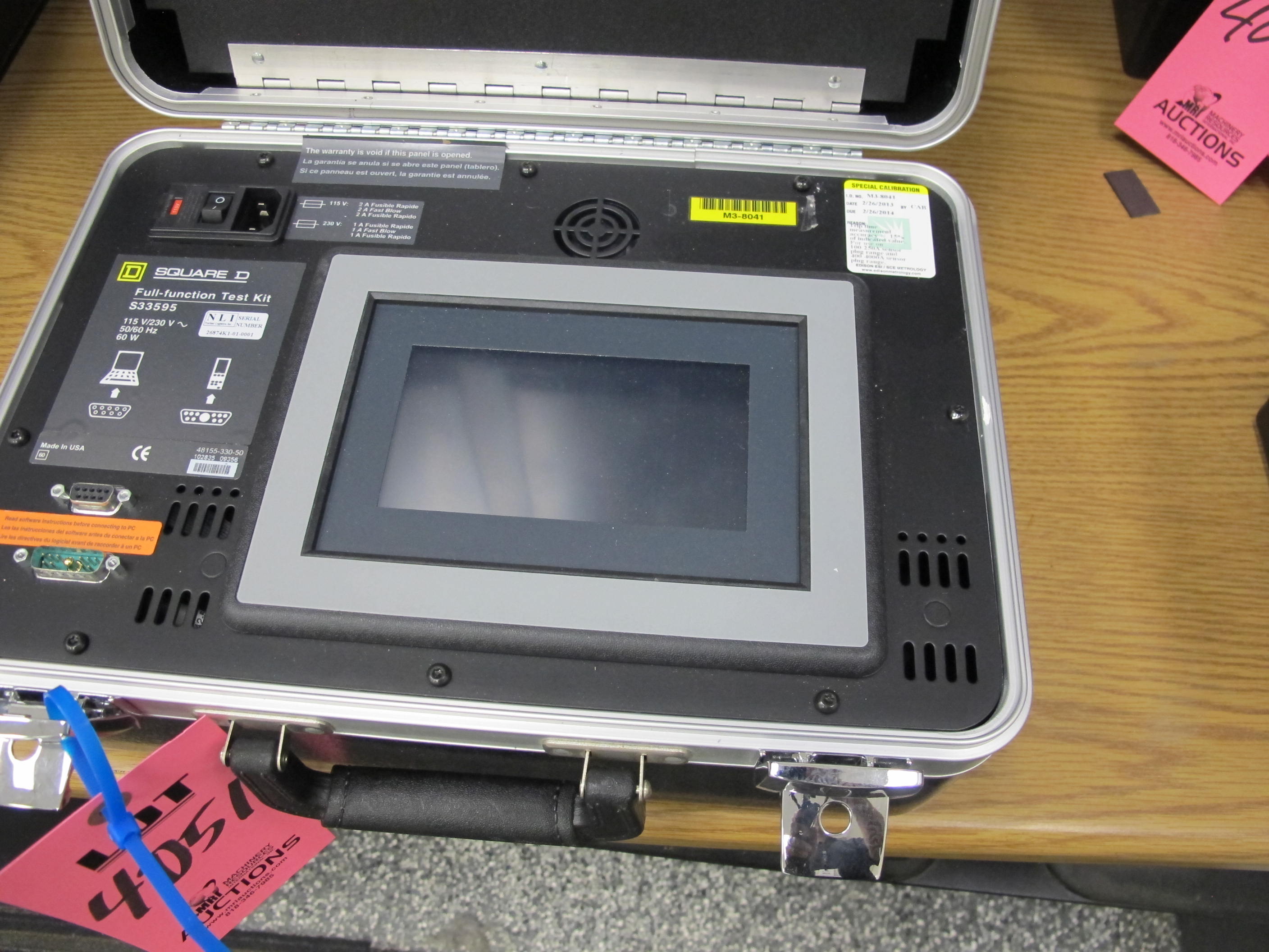 SQUARE D MODEL S33595 FULL-FUNCTION TEST KIT (G-44) LOADING & HANDLING FEE $10-4051