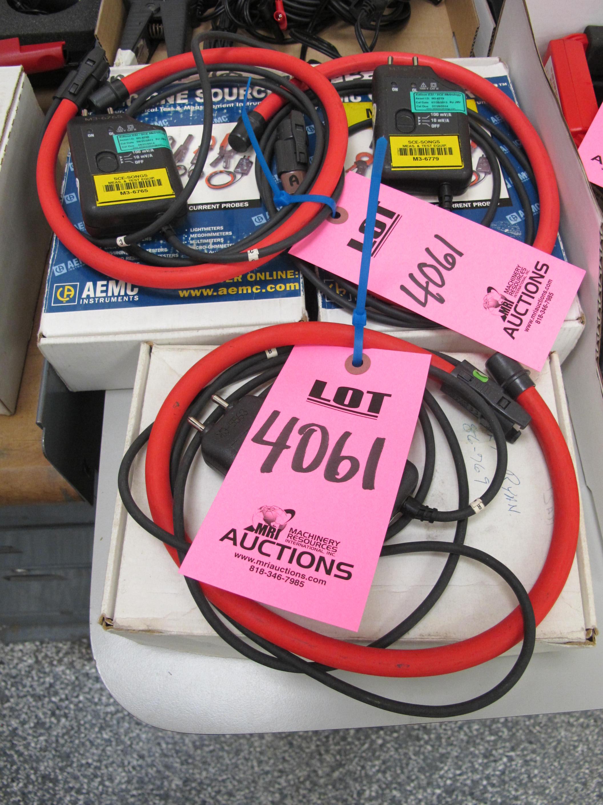 LOT (3) AEMC CLAMP-ON & FLEXIBLE CURRENT PROBES (G-44) LOADING & HANDLING FEE $10-4061