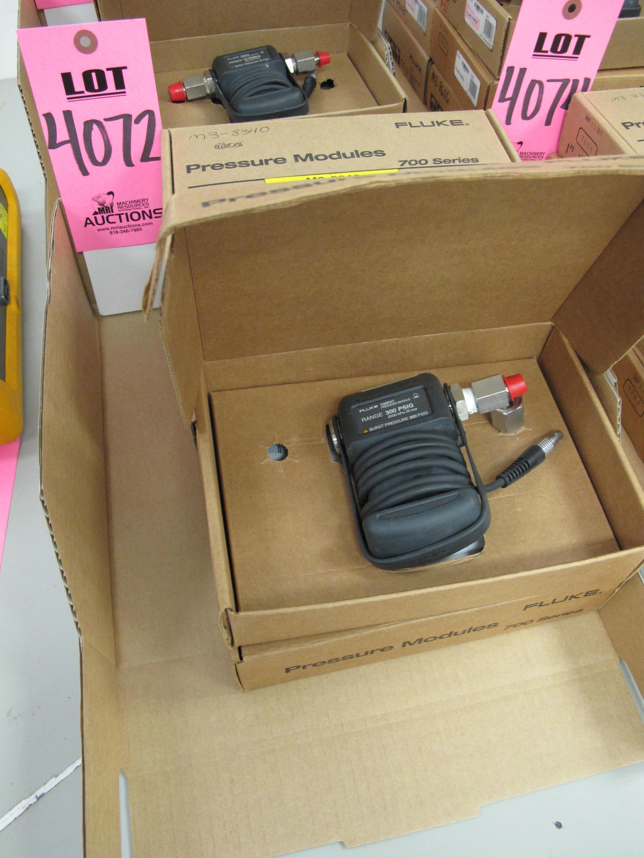 LOT (5) FLUKE 7000 SERIES PRESSURE MODULES (G-44) LOADING & HANDLING FEE $10-4072