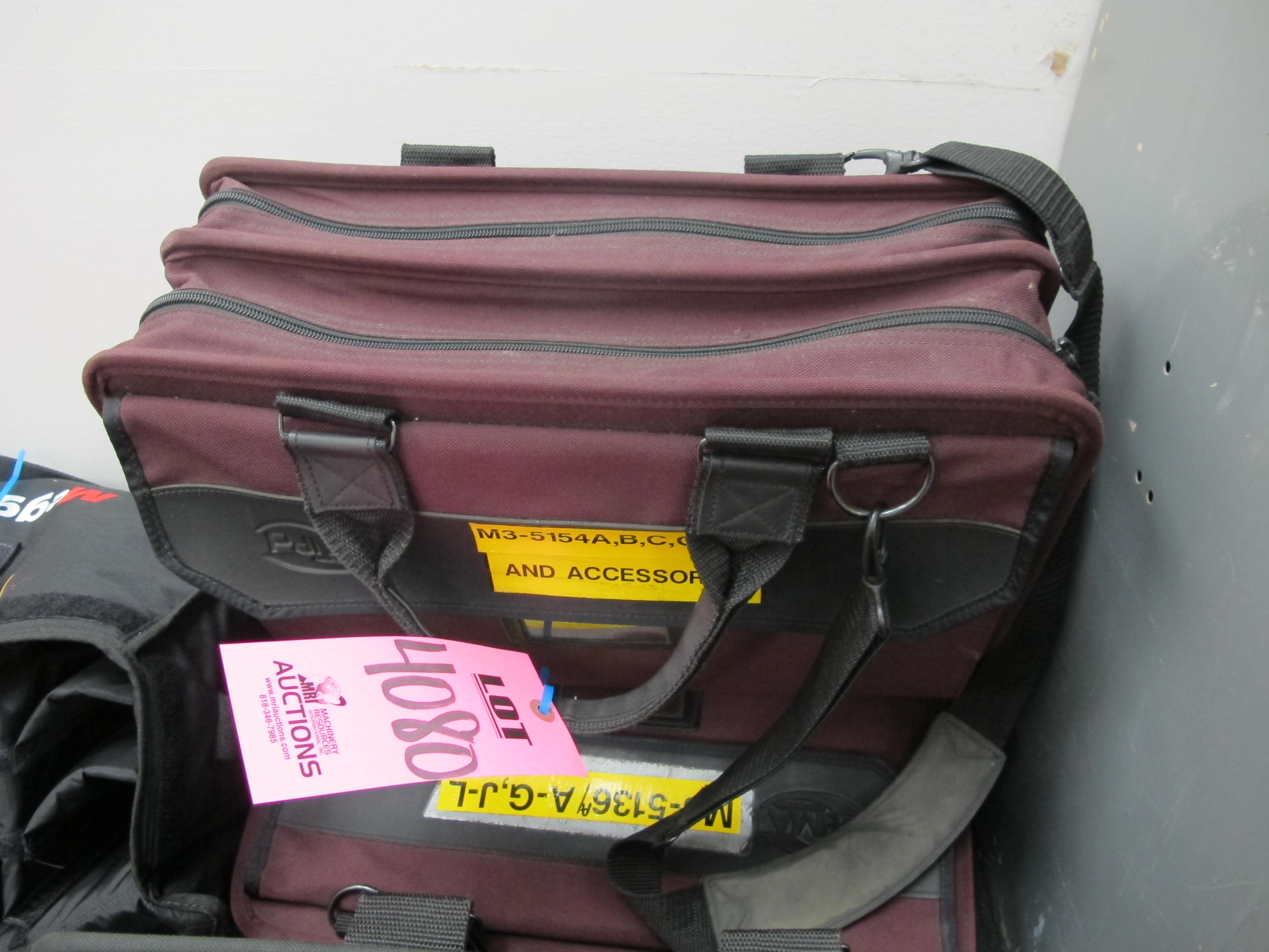 LOT (2) PADDED CASES W/ VIDEO & TESTING ACCESSORIES (G-44) LOADING & HANDLING FEE $10-4080