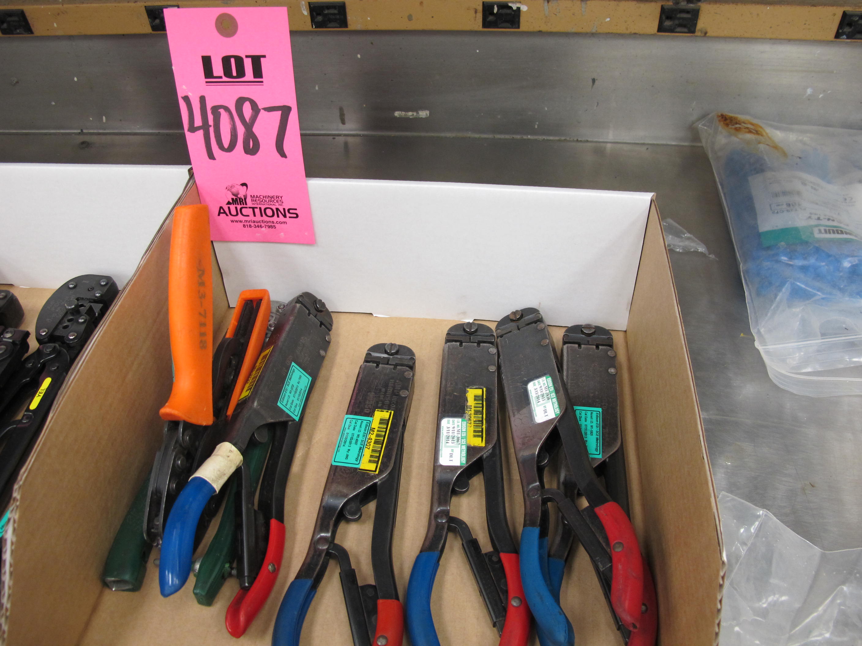 LOT (7) ASST'D ELECTRICAL CRIMPERS (G-44) LOADING & HANDLING FEE $10-4087