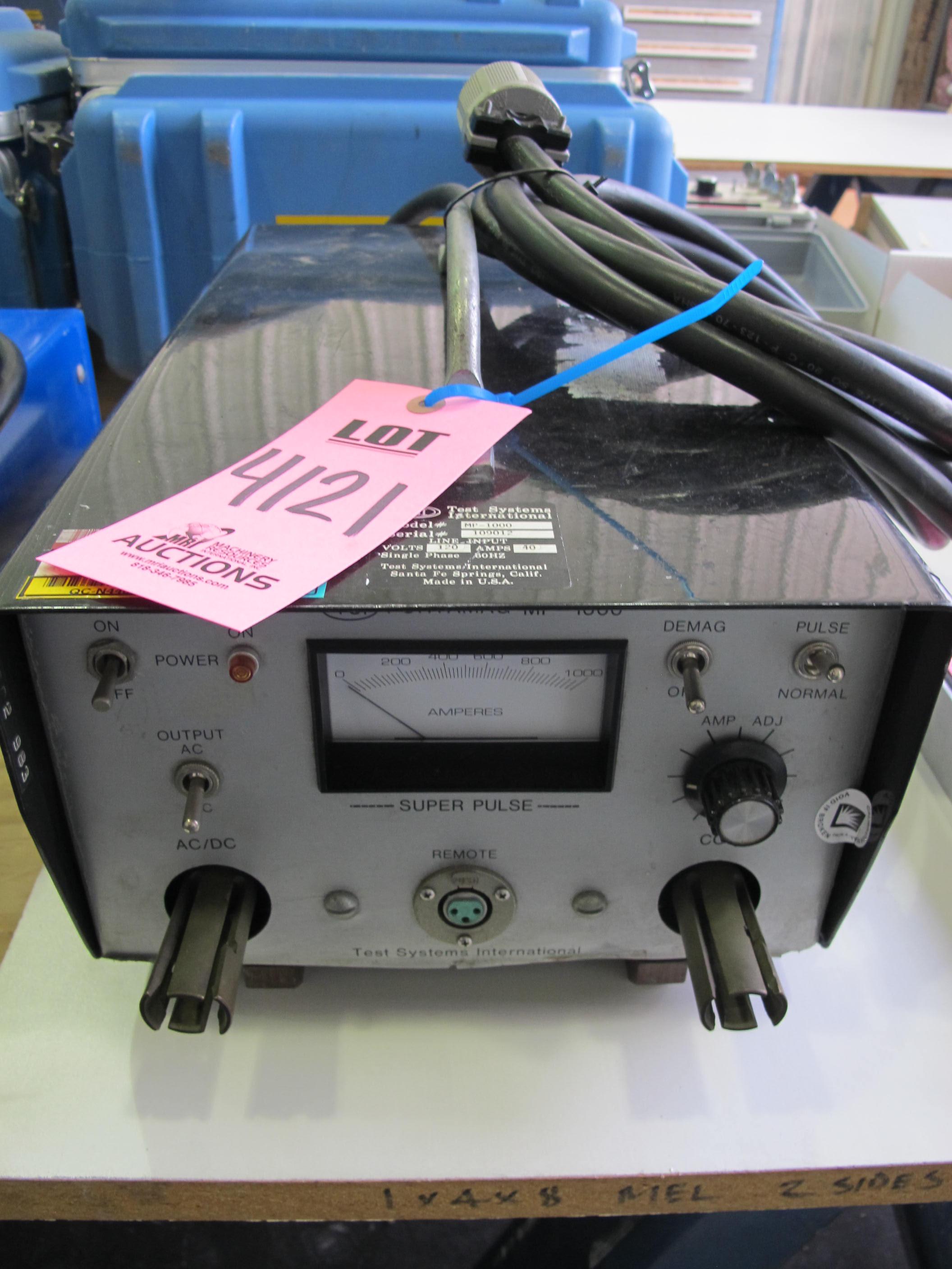 TEST SYSTEMS INTERNATIONAL MODEL MP-1000 PORTAMAG (G-44) LOADING & HANDLING FEE $10-4121