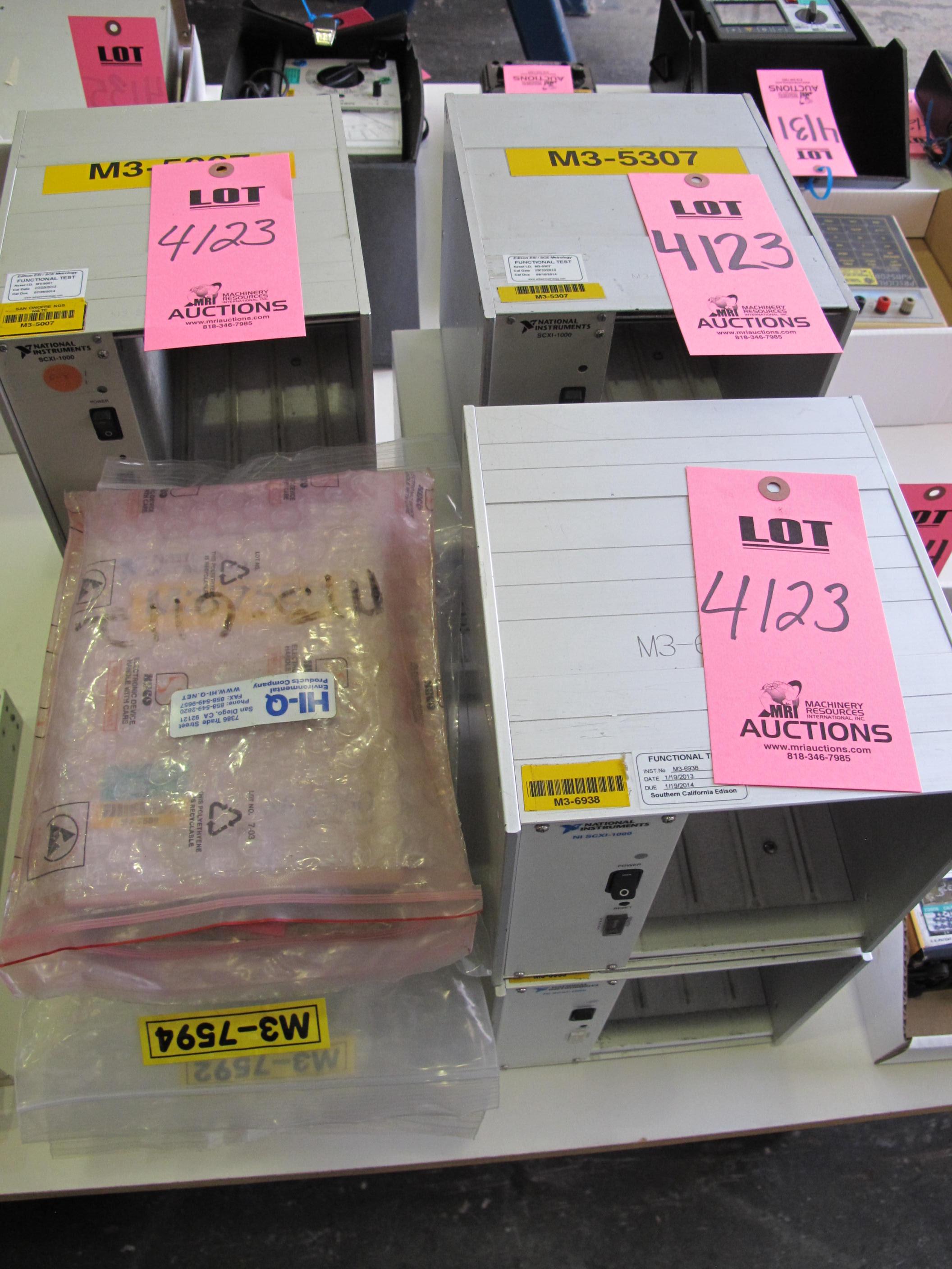 LOT (5) NATIONAL INSTRUMENTS SCXI-1000 POWER SUPPLIES W/ ASST'D TEST EQUIPMENT (G-44) LOADING & HANDLING FEE $10-4123