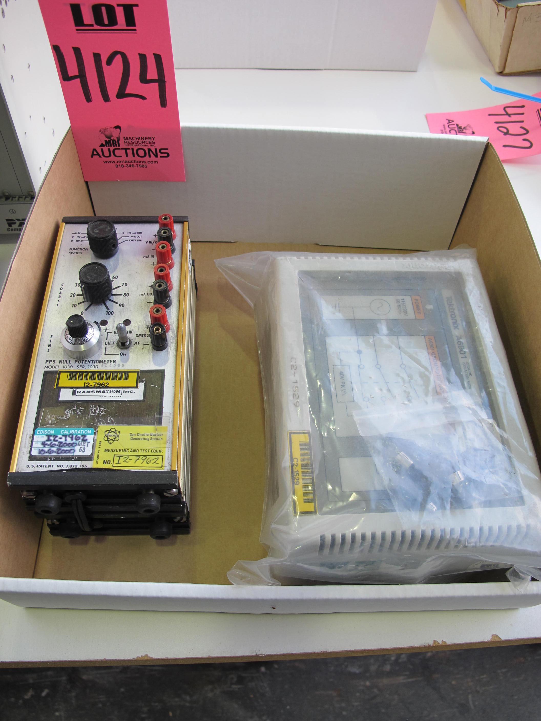 TEKTRONIX MODEL A6901 GROUND ISOLATION MONITOR W/ NULL POTENTIOMETER (G-44) LOADING & HANDLING FEE $10-4124