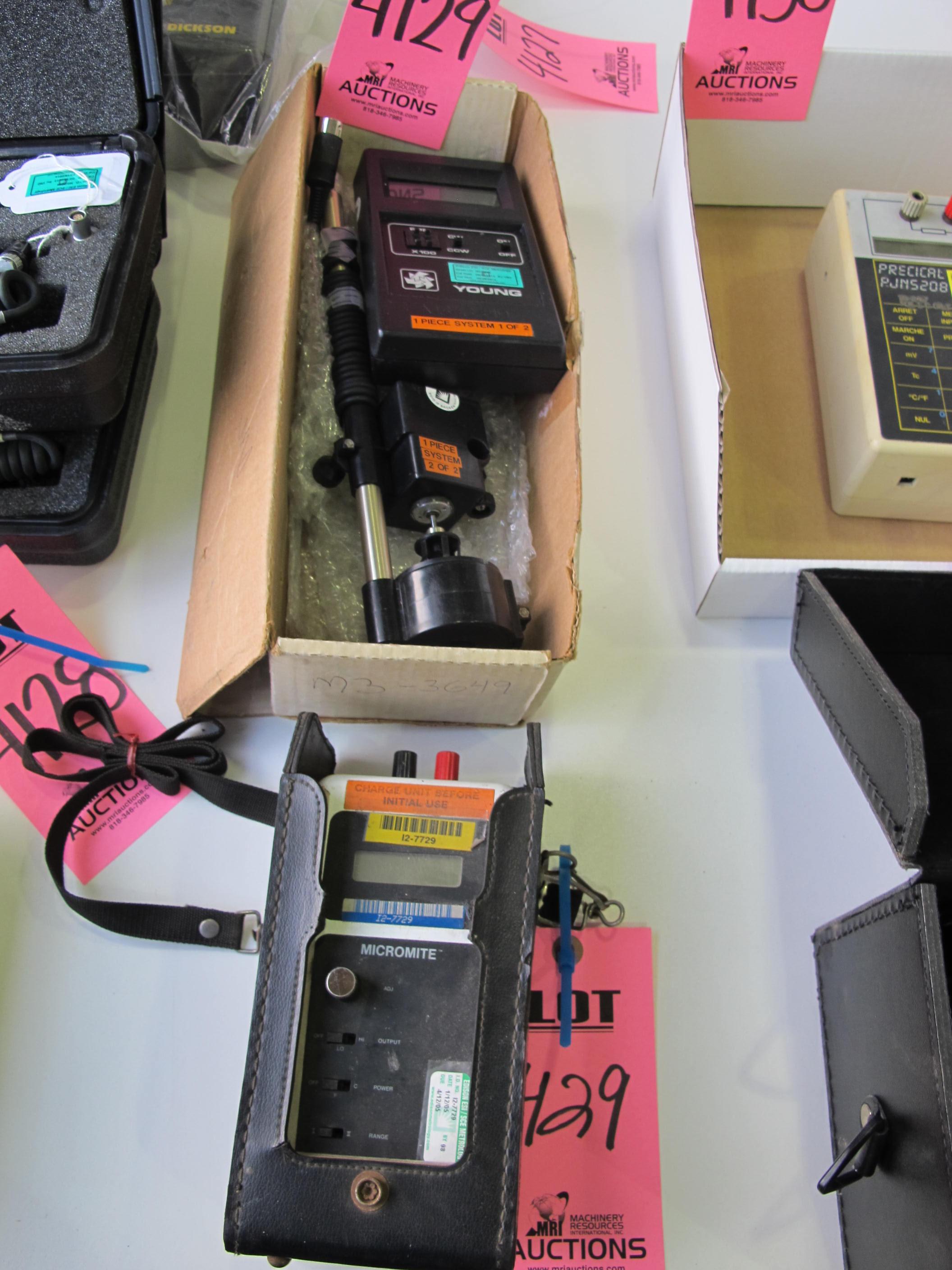 YOUNG X100 SELECTABLE SPEED CALIBRATING UNIT W/ MICROMITE (G-44) LOADING & HANDLING FEE $10-4129