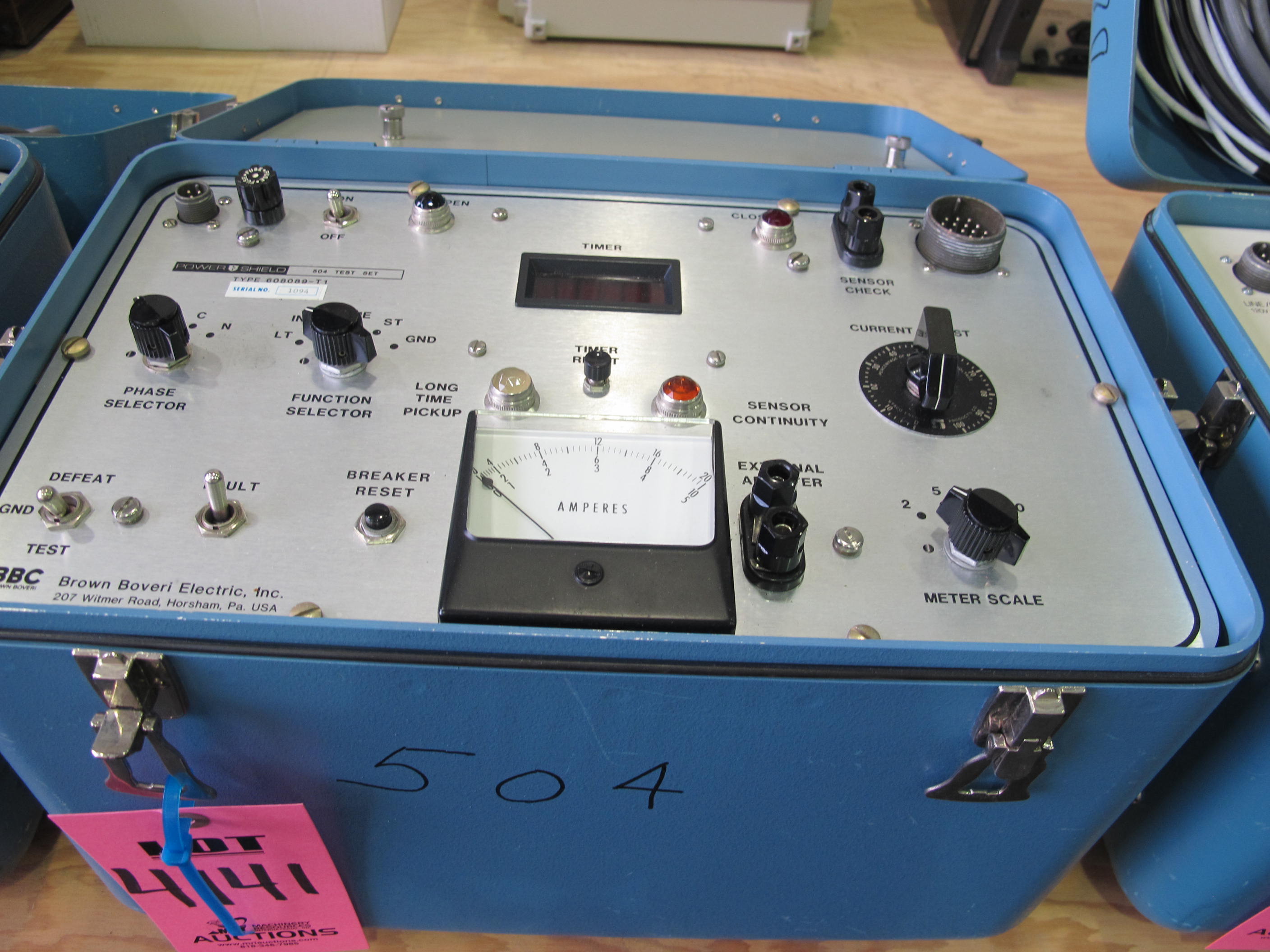 POWER SHIELD MODEL 504 TEST SET (G-44) LOADING & HANDLING FEE $10-4141