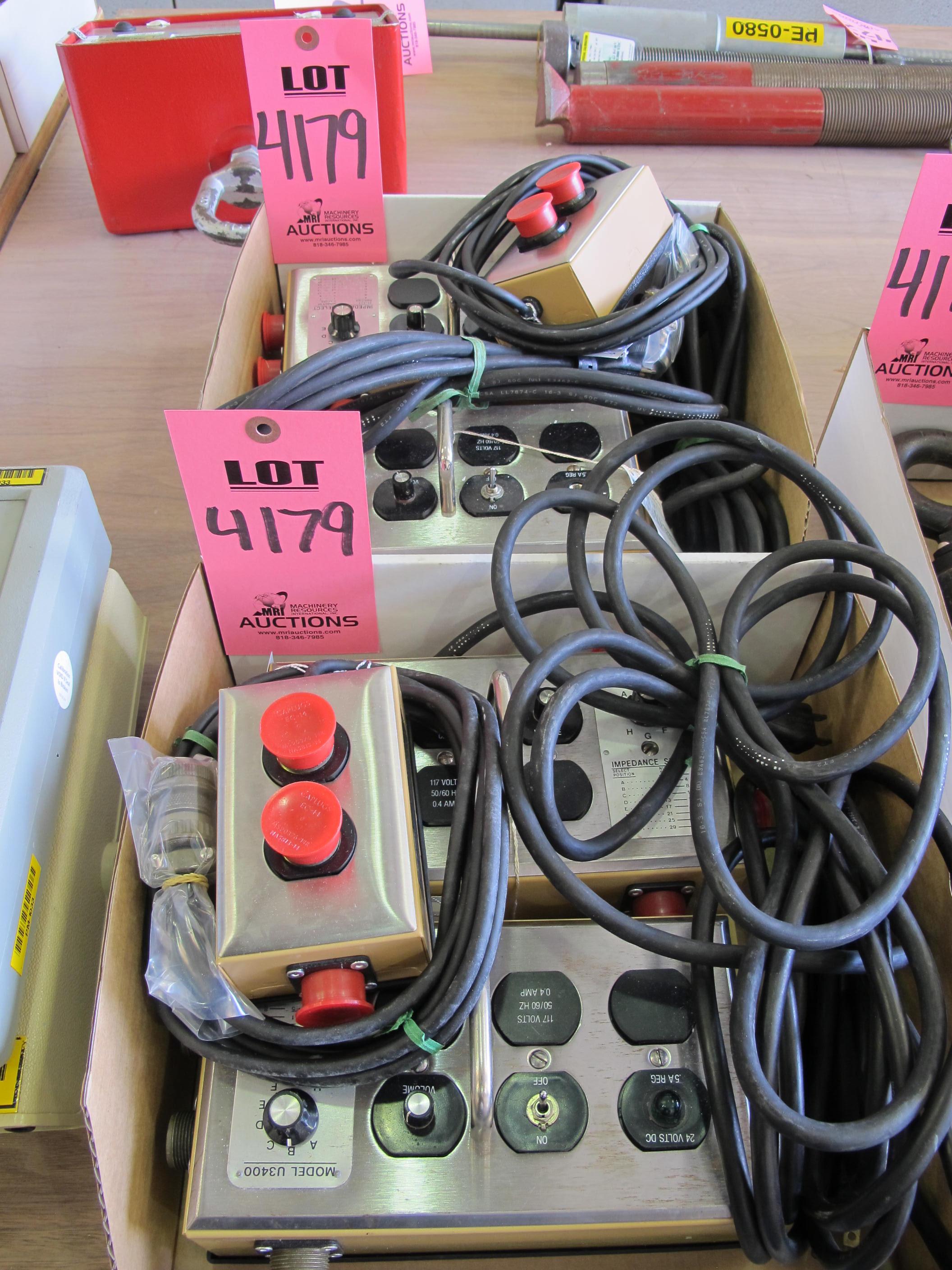 LOT DAVID CLARK MODEL U3400 IMPEDANCE SELECTORS (G-44) LOADING & HANDLING FEE $10-4179